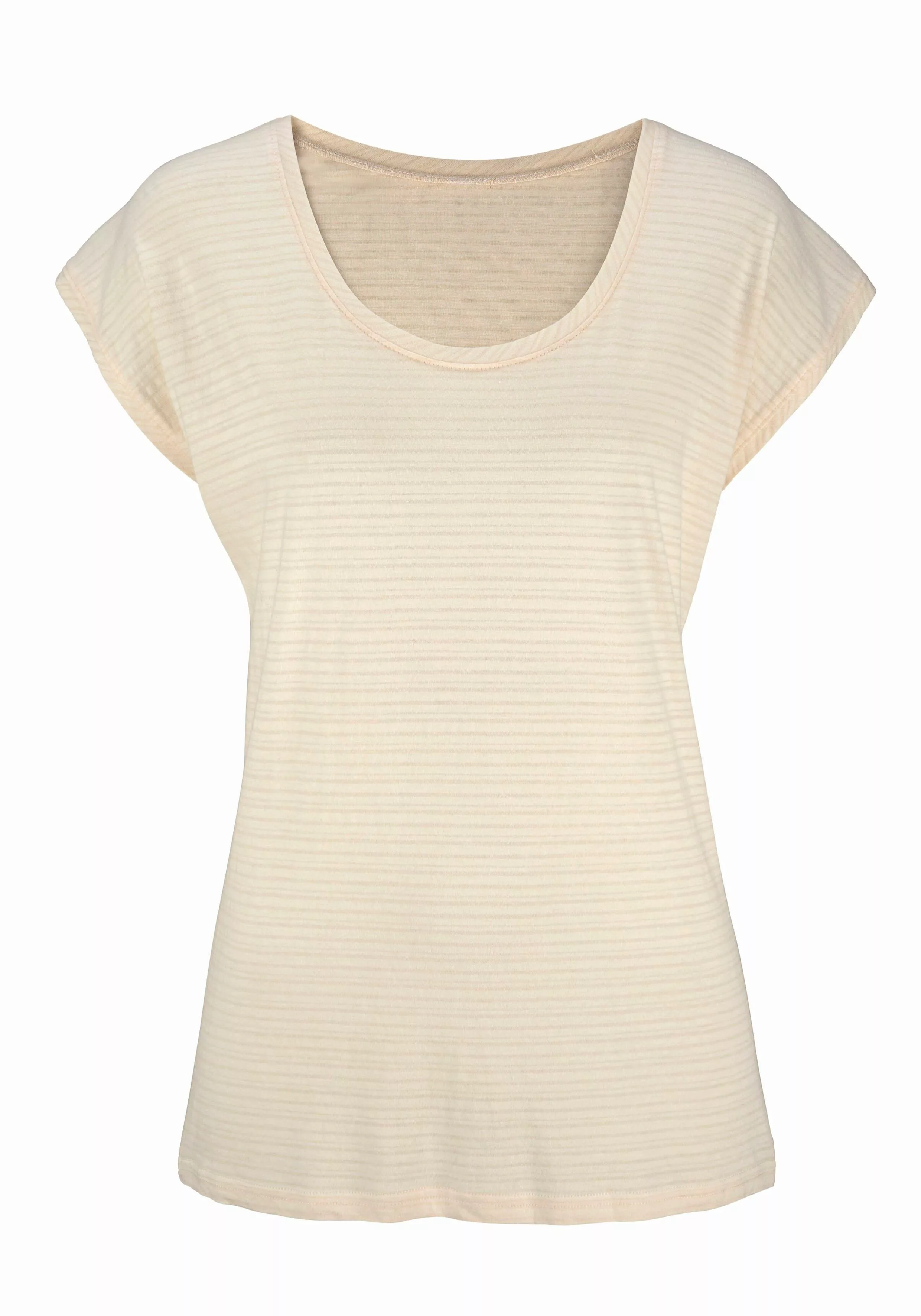 Beachtime T-Shirt, (2er-Pack), mit feinen Streifen günstig online kaufen
