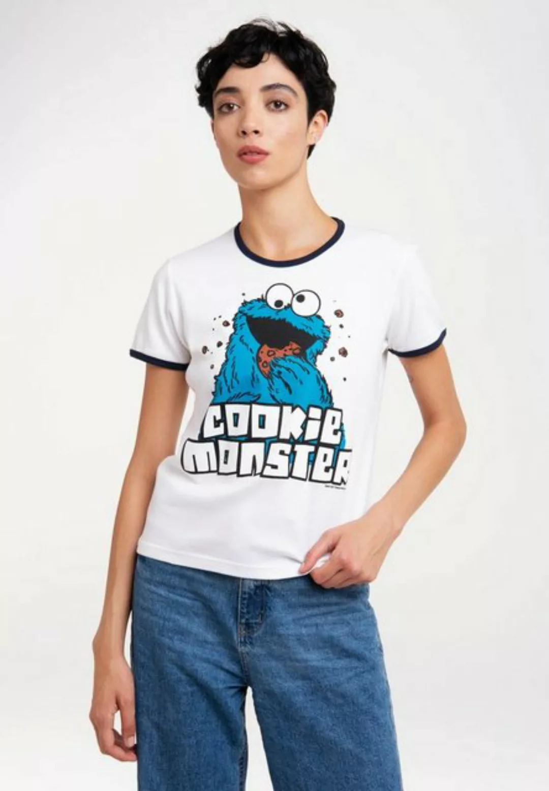 LOGOSHIRT T-Shirt "Sesamstrasse - Krümelmonster", mit lizenziertem Print günstig online kaufen