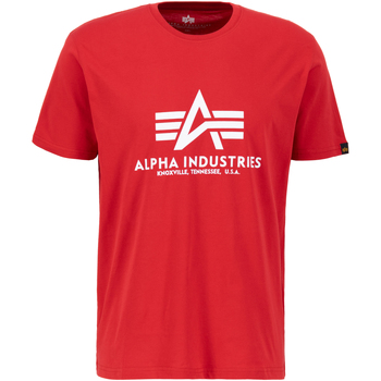 Alpha Industries  T-Shirts & Poloshirts Basic T-Shirt BL - speed red günstig online kaufen