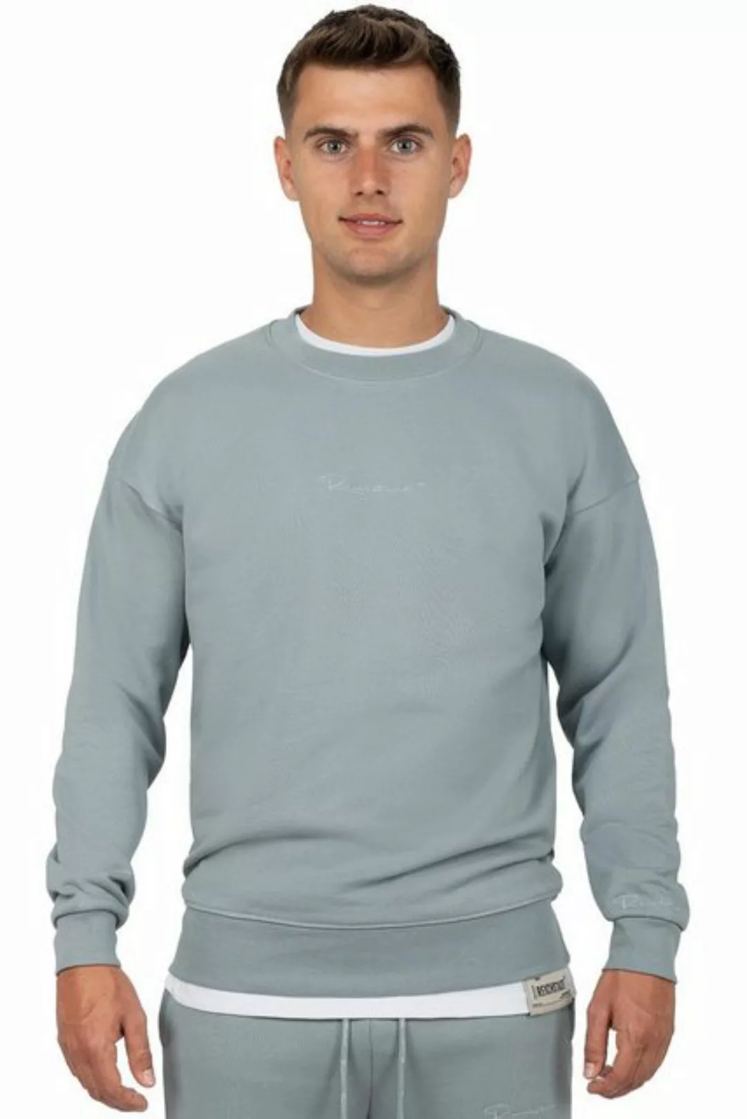 Reichstadt Sweatshirt Casual Basic Pullover 23RS037 Grey XL mit Eleganten D günstig online kaufen