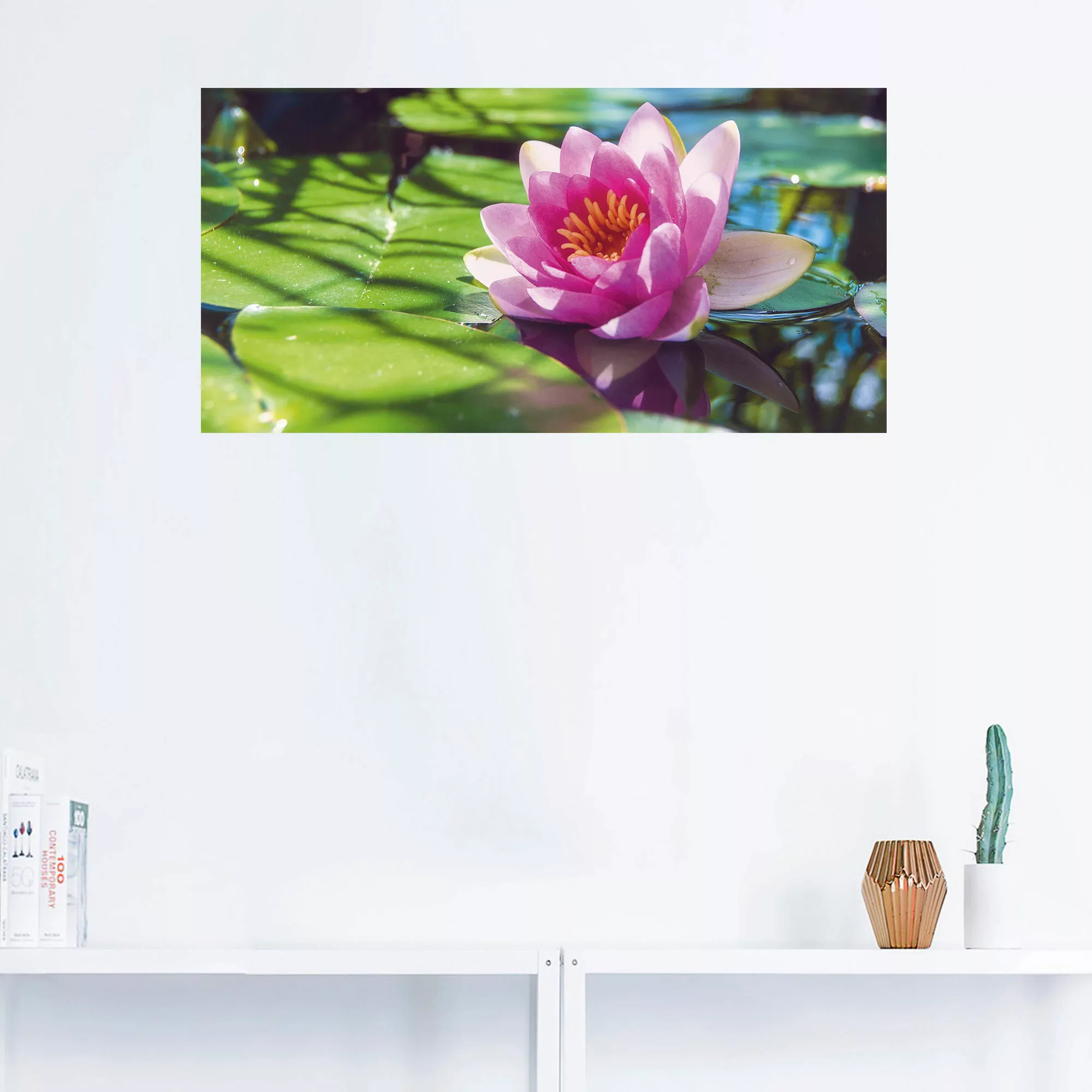 Artland Wandbild "Seerose Nahaufnahme", Blumenbilder, (1 St.) günstig online kaufen