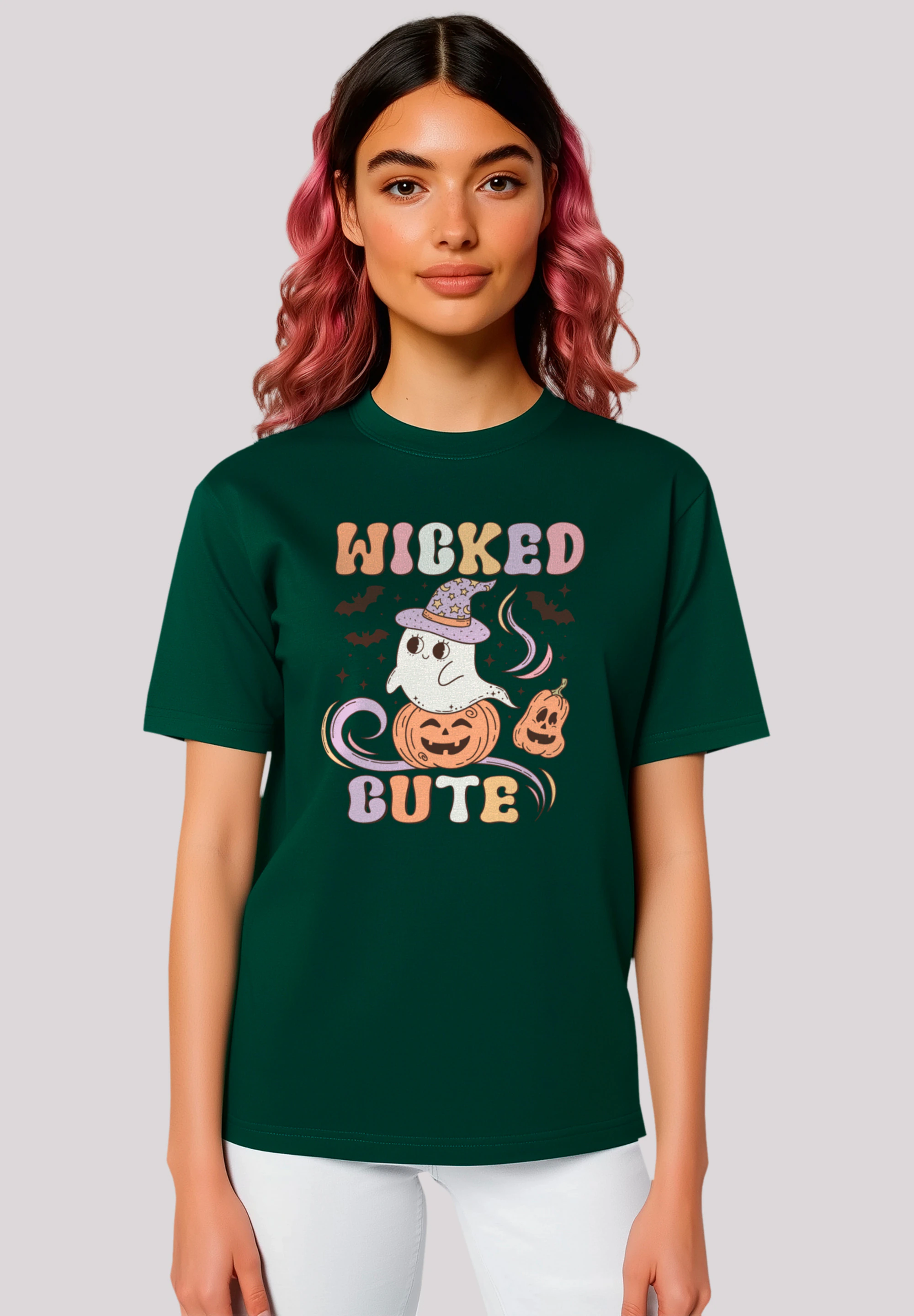 F4NT4STIC T-Shirt "Retro Halloween Wicked Cute", Premium Qualität, Hallowee günstig online kaufen