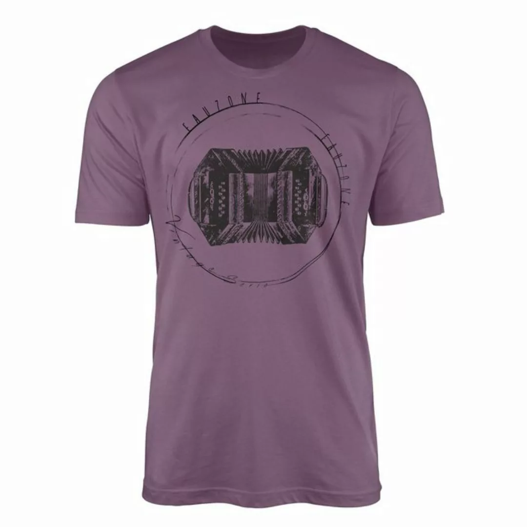 Sinus Art T-Shirt Vintage Herren T-Shirt Ziehharmonika günstig online kaufen