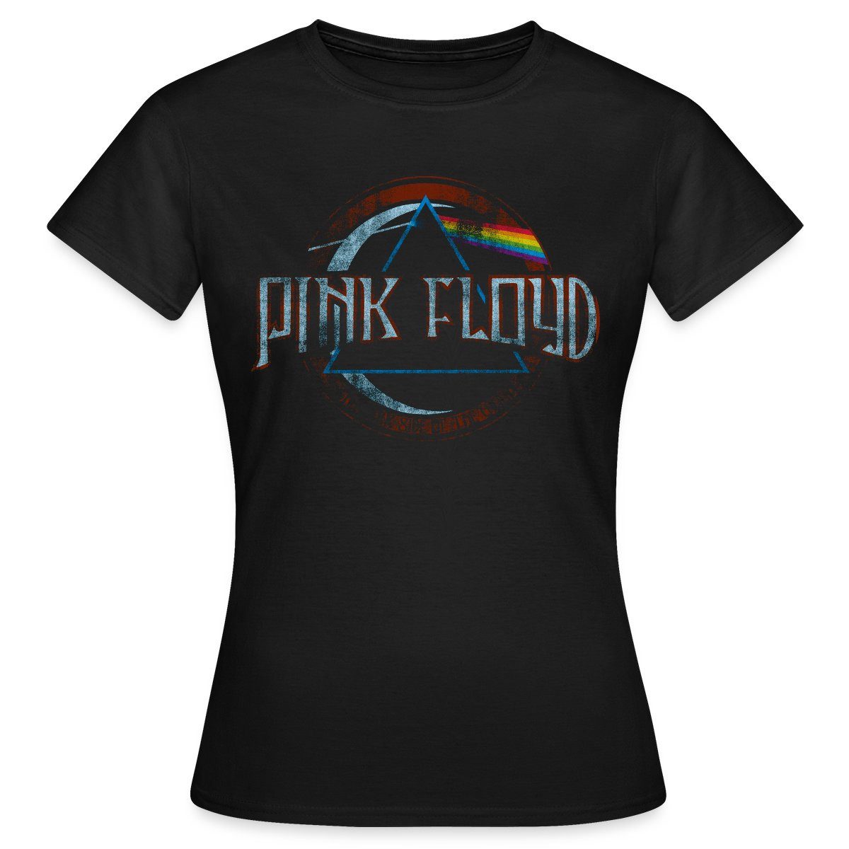 Spreadshirt T-Shirt Pink Floyd Prism Logo günstig online kaufen