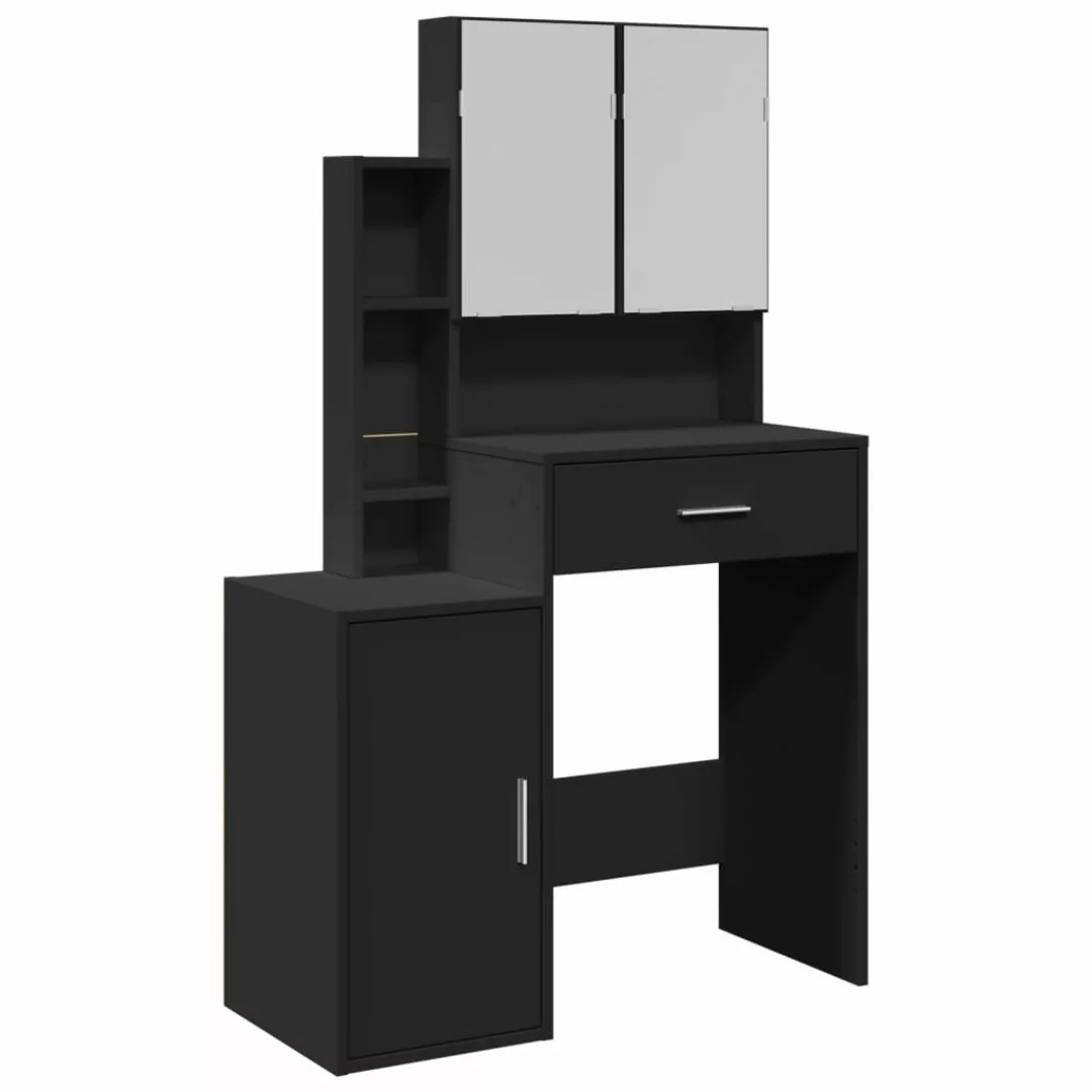 vidaXL Schminktisch Schminktisch mit Schrank Schwarz günstig online kaufen