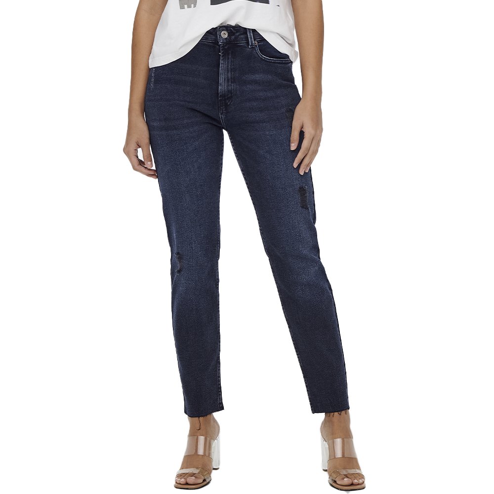 Only Damen Jeans ONLEMILY HW ST RW CR AK MAE546 - Straight Fit - Blau - Blu günstig online kaufen