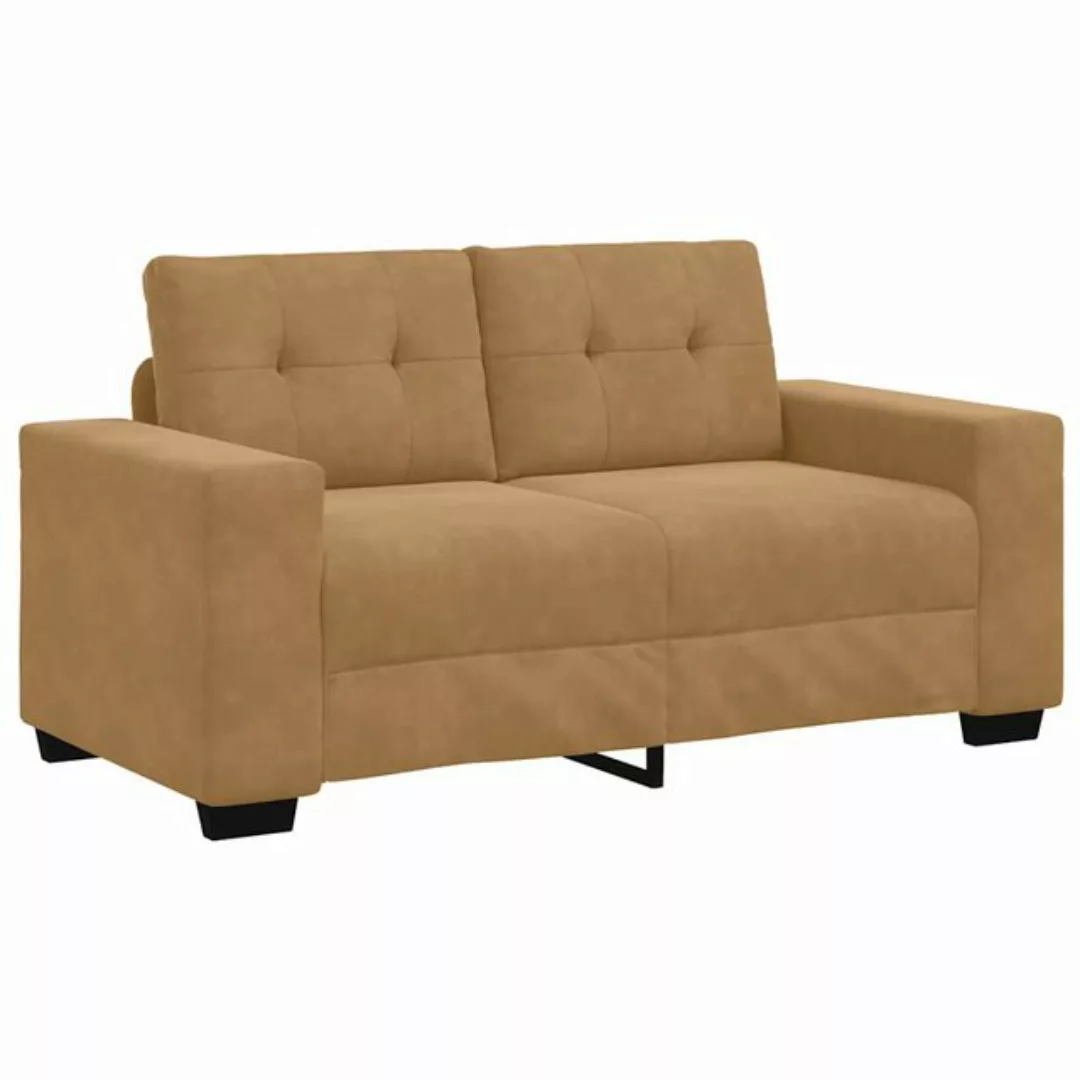 vidaXL Sofa Zweisitzer-Sofa Braun 120 cm Samt günstig online kaufen