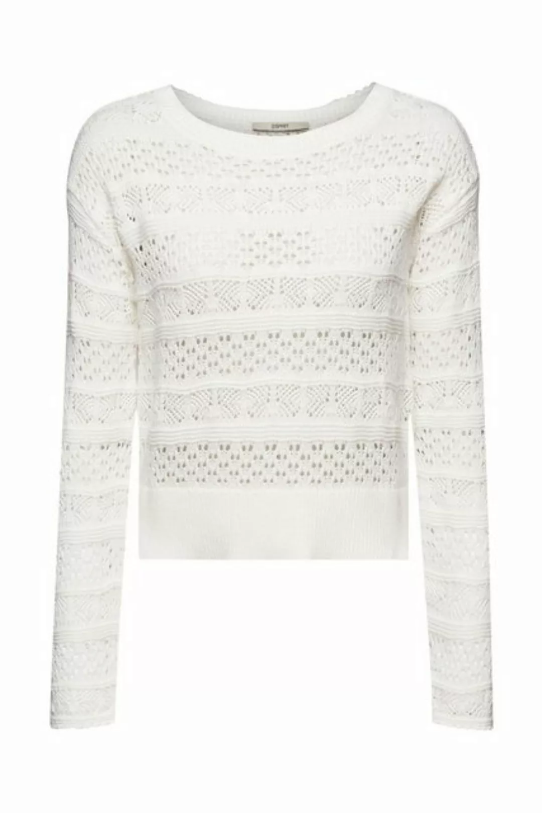 Esprit Strickpullover Strukturierter Pullover aus nachhaltiger günstig online kaufen