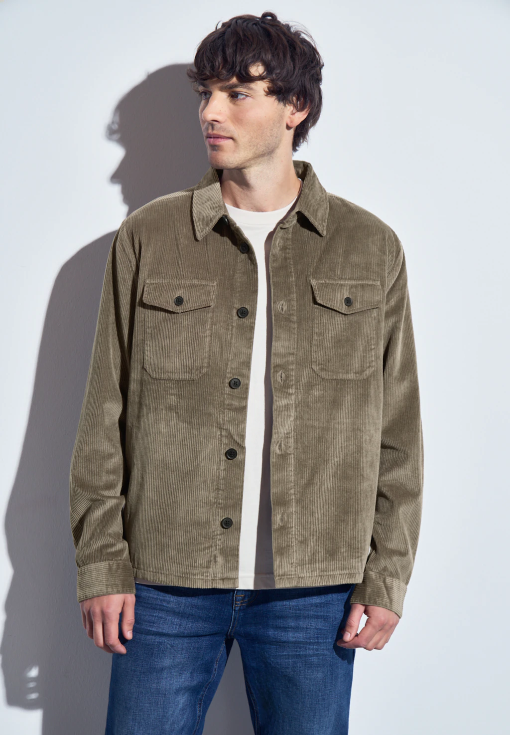 STREET ONE MEN Outdoorjacke, ohne Kapuze, aus reiner Baumwolle günstig online kaufen
