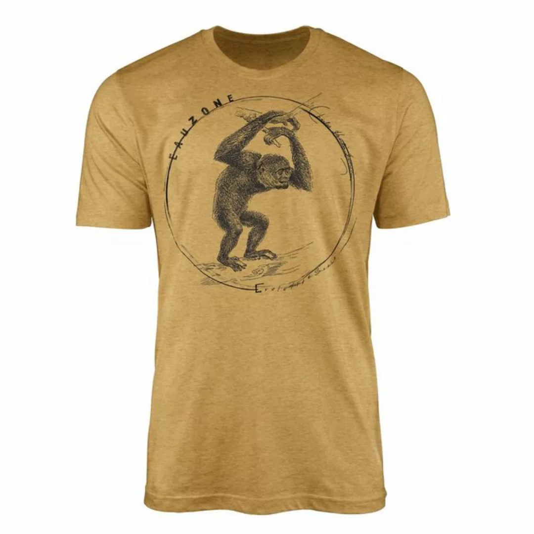 Sinus Art T-Shirt Evolution Herren T-Shirt Siamang günstig online kaufen