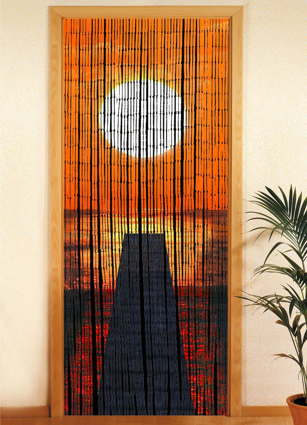 Wenko Bambusvorhang Sonnenuntergang 90 cm x 200 cm günstig online kaufen