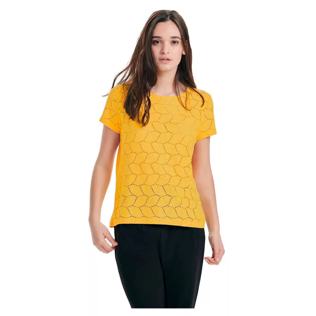 Jdy Tag Lace Kurzärmeliges T-shirt XL Spicy Mustard günstig online kaufen