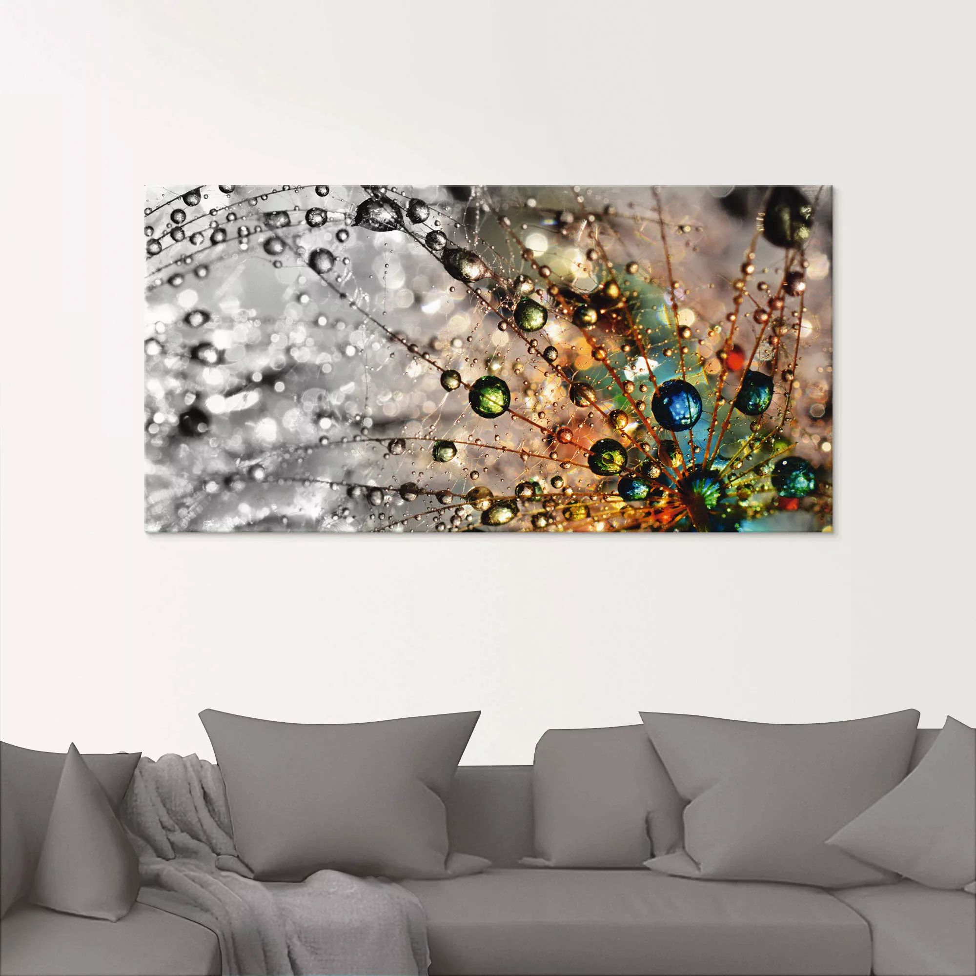 Artland Glasbild "Farbenfrohe Natur", Blumen, (1 St.) günstig online kaufen