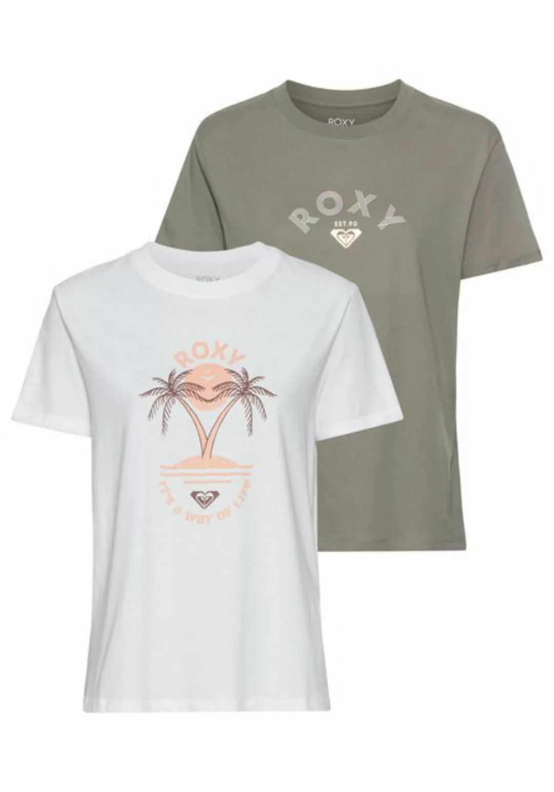 Roxy T-Shirt PACK SPARKLE EVENING BG (Packung, 2-tlg., Doppelpack) günstig online kaufen