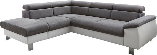 COTTA Ecksofa "Komaris L-Form", inklusive Kopf- bzw. Rückenverstellung, wah günstig online kaufen