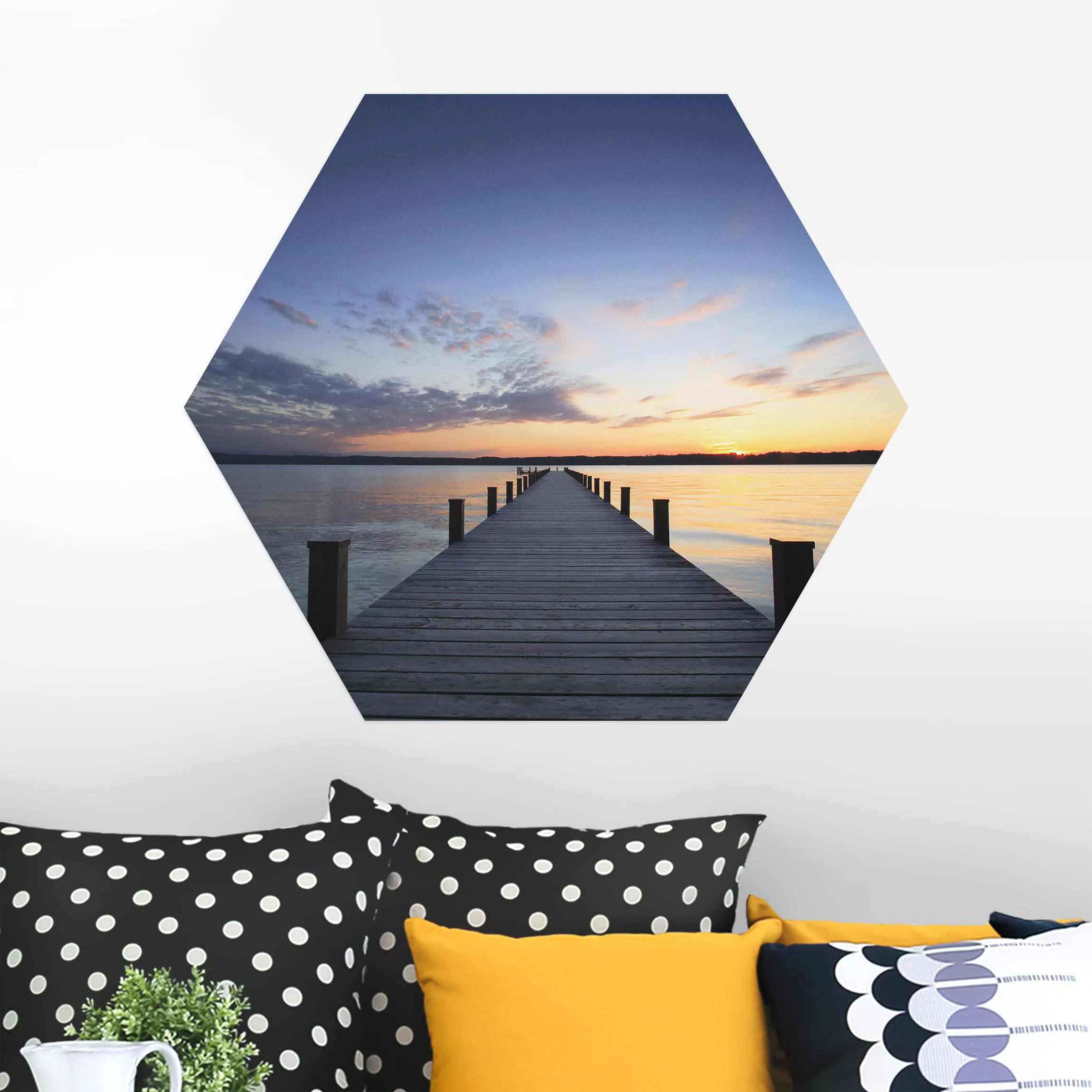 Hexagon-Alu-Dibond Bild Natur & Landschaft Ort der Ruhe günstig online kaufen