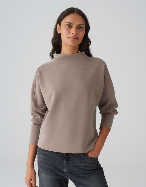 OPUS Sweater Galonine lockere Passform Sweatware Das Model ist 176 cm groß günstig online kaufen