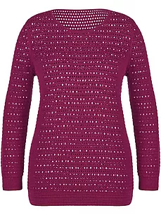 Rundhals-Pullover Anna Aura pink günstig online kaufen