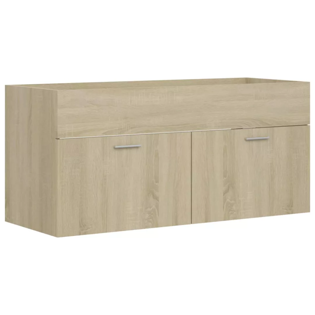 Waschbeckenunterschrank Sonoma-eiche 100x38,5x46 Cm Spanplatte günstig online kaufen