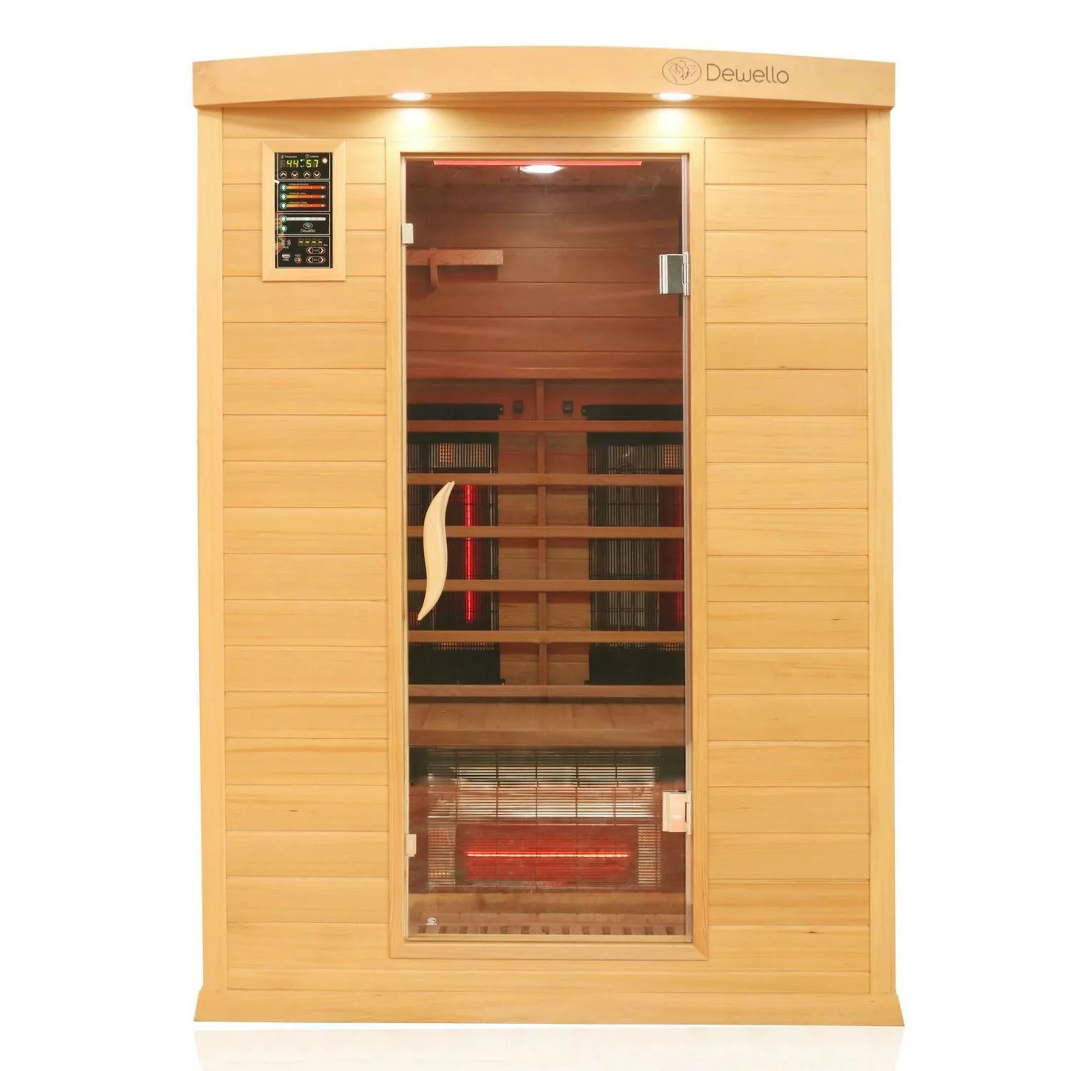 Dewello Infrarotkabine Sauna Pierson Pro 135cm x 105cm 2 Personen Vollspekt günstig online kaufen