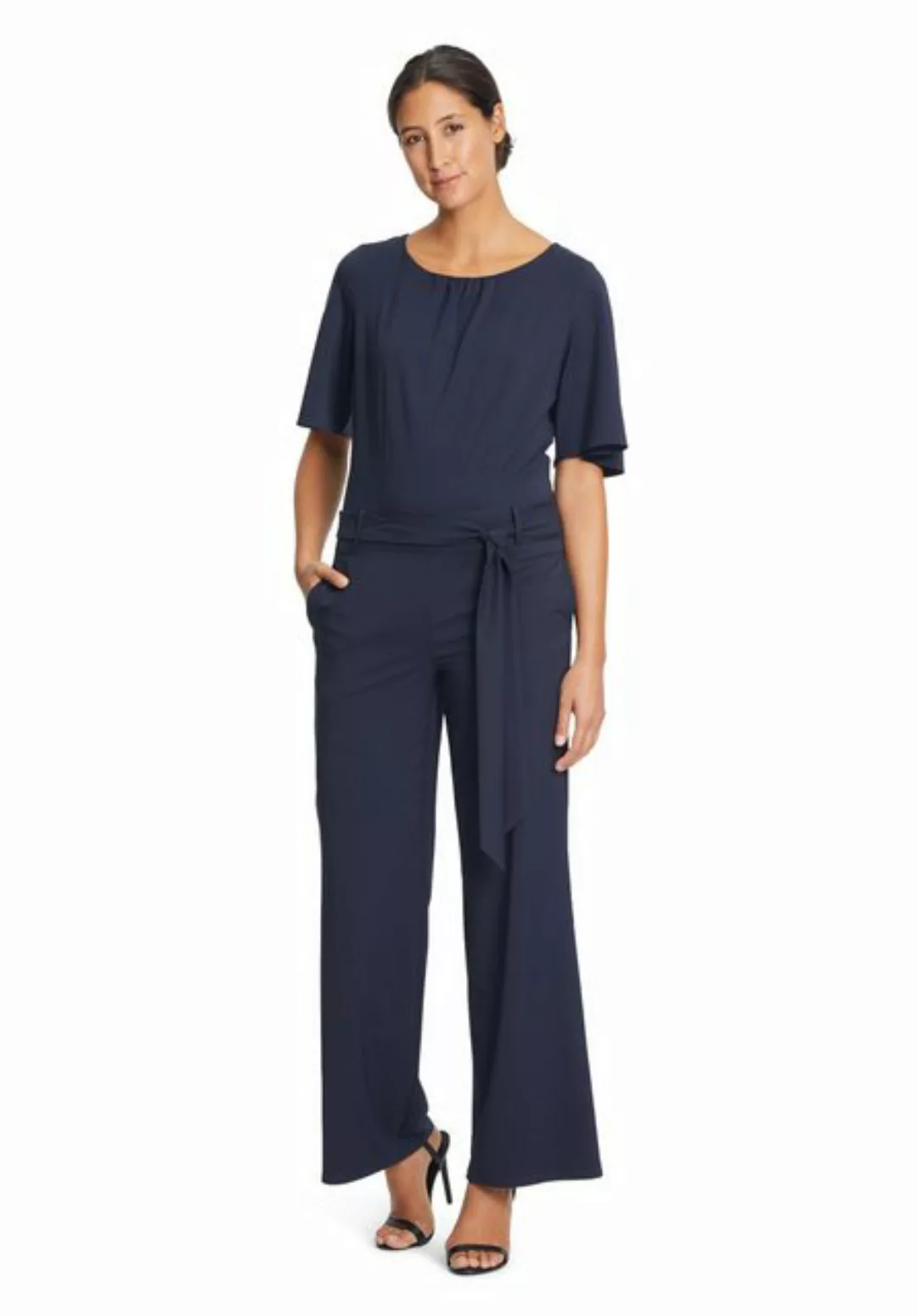 Vera Mont Overall Vera Mont Jumpsuit mit gekräuseltem Ausschnitt (1-tlg) Na günstig online kaufen