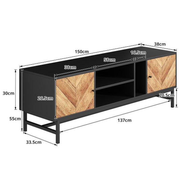 XDeer TV-Schrank TV-Schrank,vielseitigem Stauraum,Schränken, Kommode Mehrzw günstig online kaufen