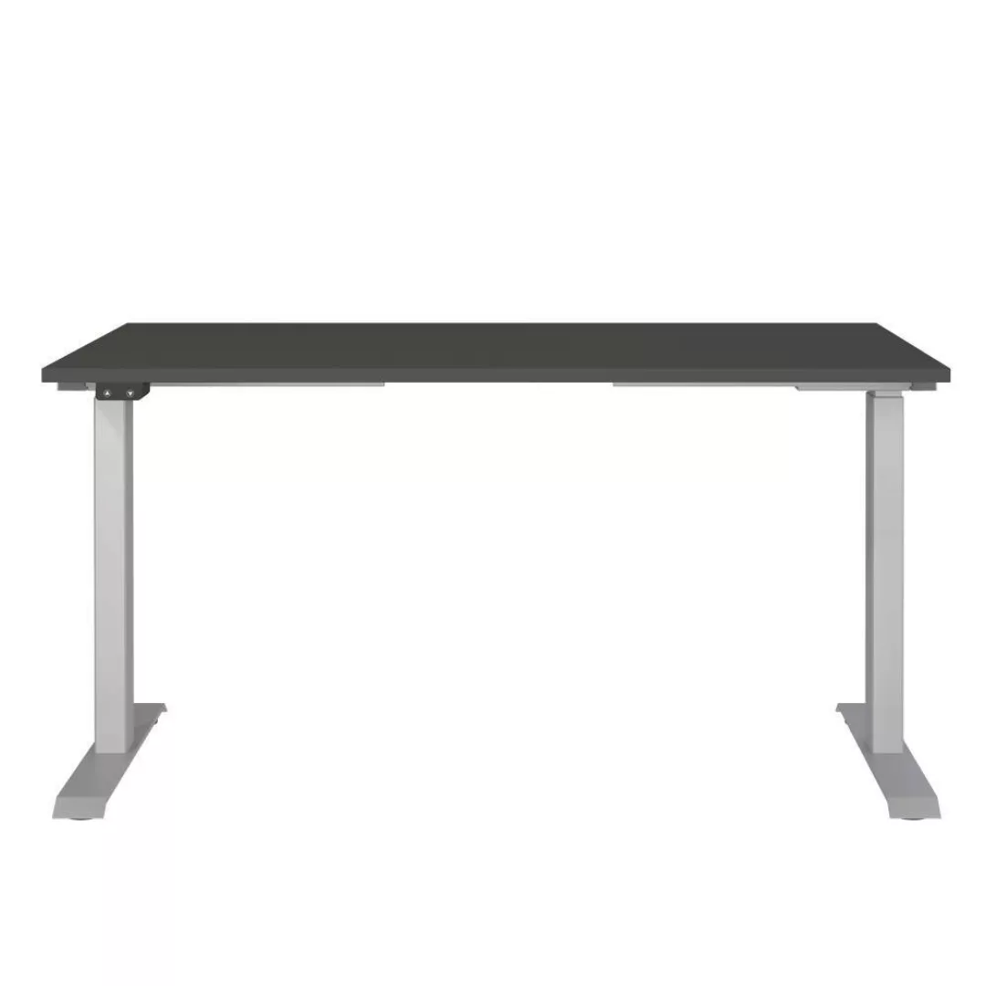 Schreibtisch Höhenverstellbarer Schreibtisch 80 cm tief melaminbeschichtet günstig online kaufen
