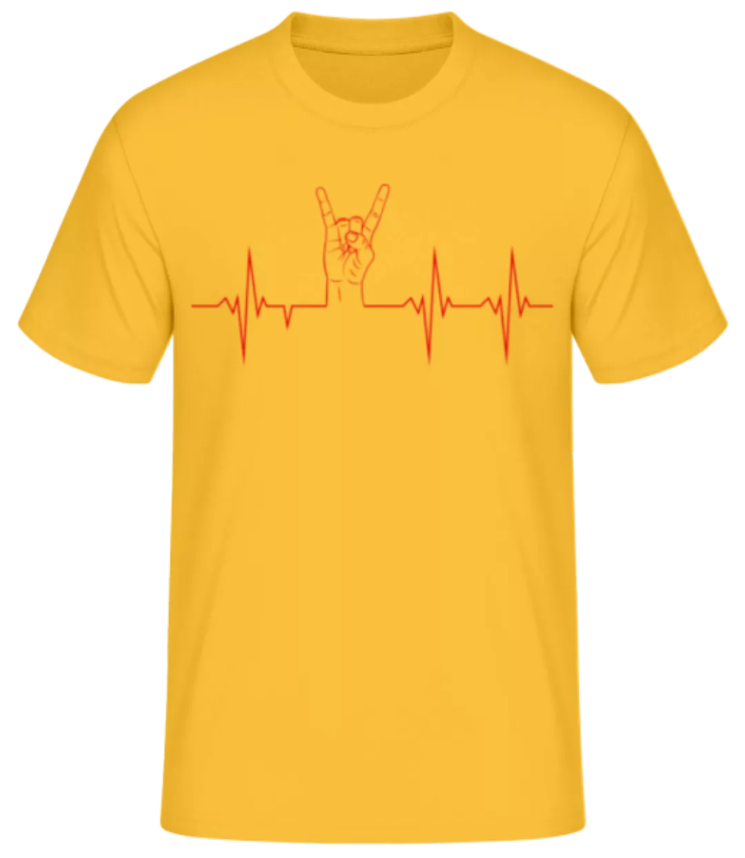 Metal Herzschlag · Männer Basic T-Shirt günstig online kaufen