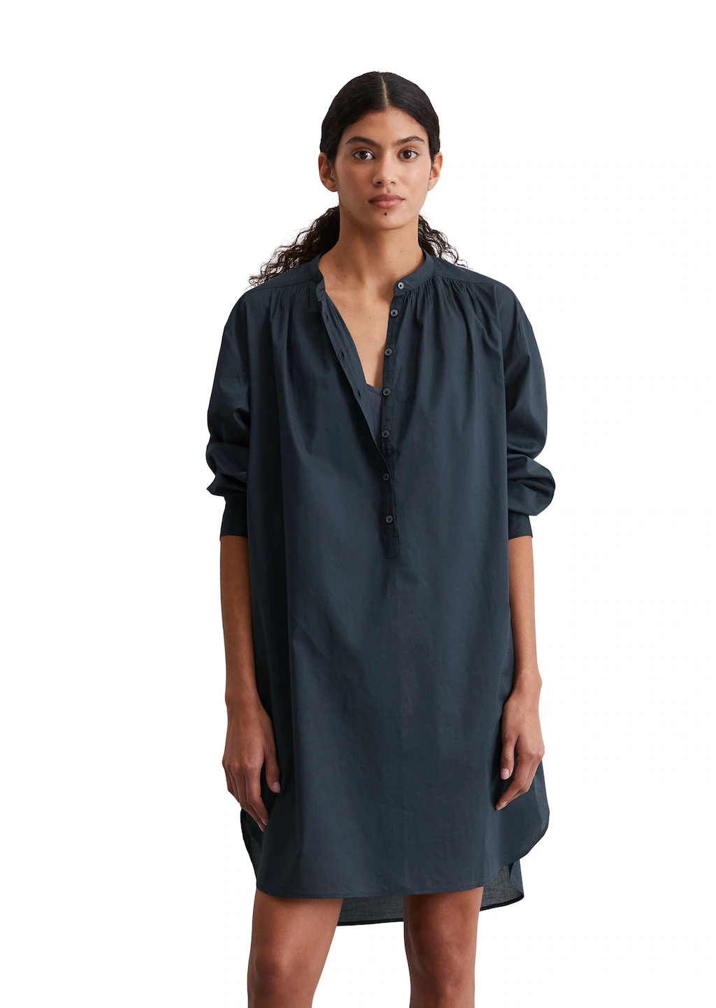 Marc OPolo Hemdblusenkleid "aus leichtem Baumwoll-Voile" günstig online kaufen