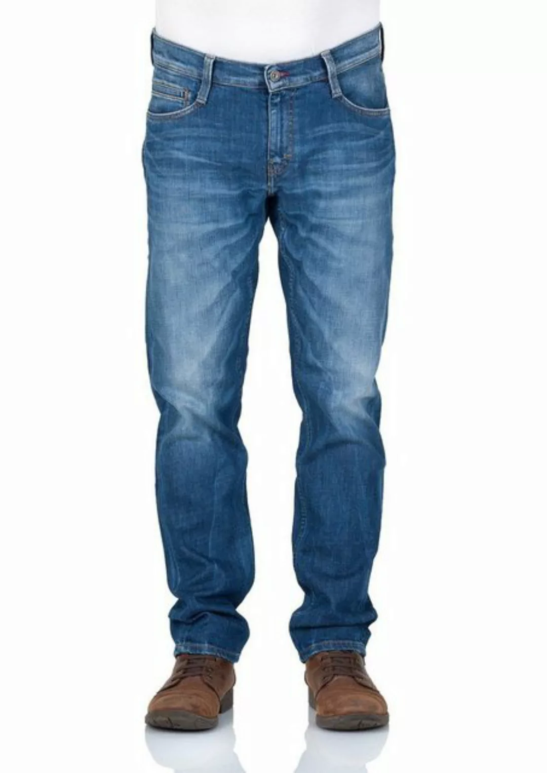 Mustang Herren Jeans Oregon Tapered - Blau - Dark Rinse Used günstig online kaufen