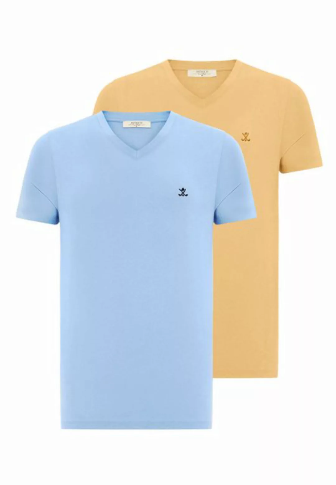 Antioch Poloshirt Chandler - V-Neck - 2 Pack - Short Sleeve - Regular Fit - günstig online kaufen