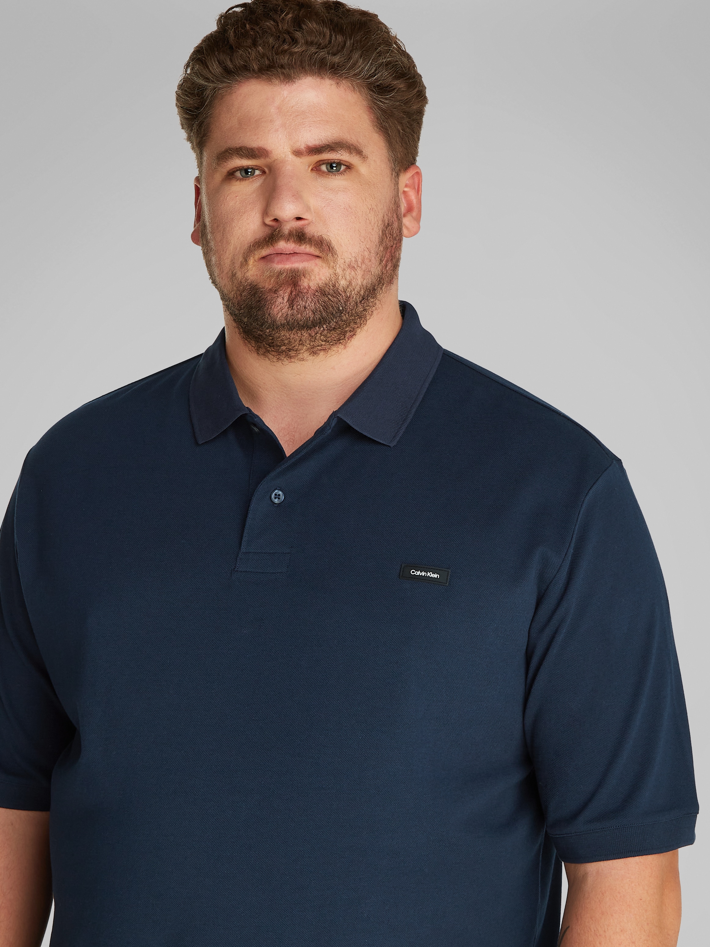 Calvin Klein Big&Tall Poloshirt "BT-STRETCH PIQUE SLIM POLO", in großen Grö günstig online kaufen