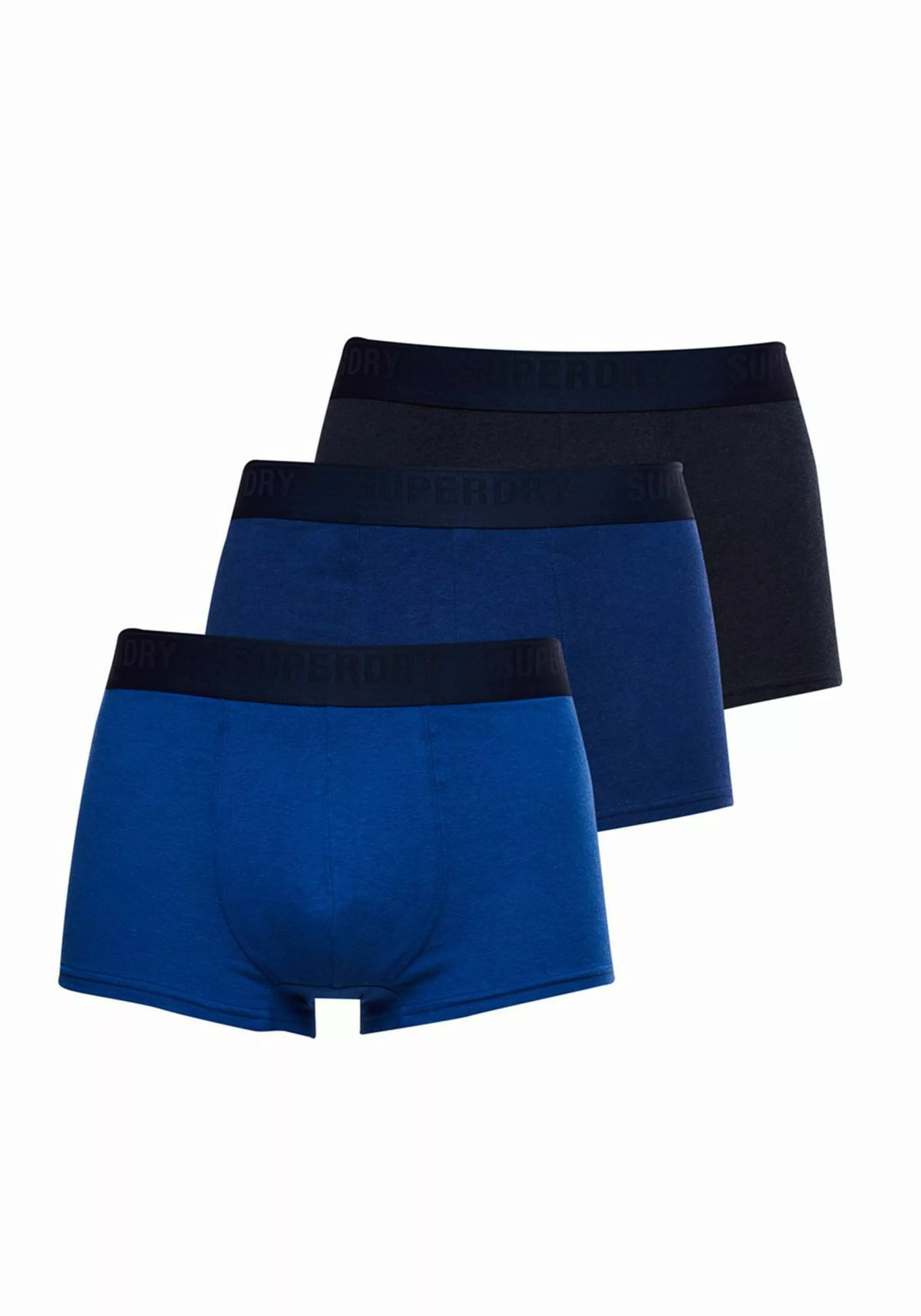 Superdry 3-er Set Trunks Blau günstig online kaufen