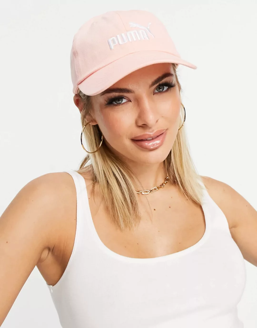 Puma – Essentials – Kappe in Rosa günstig online kaufen