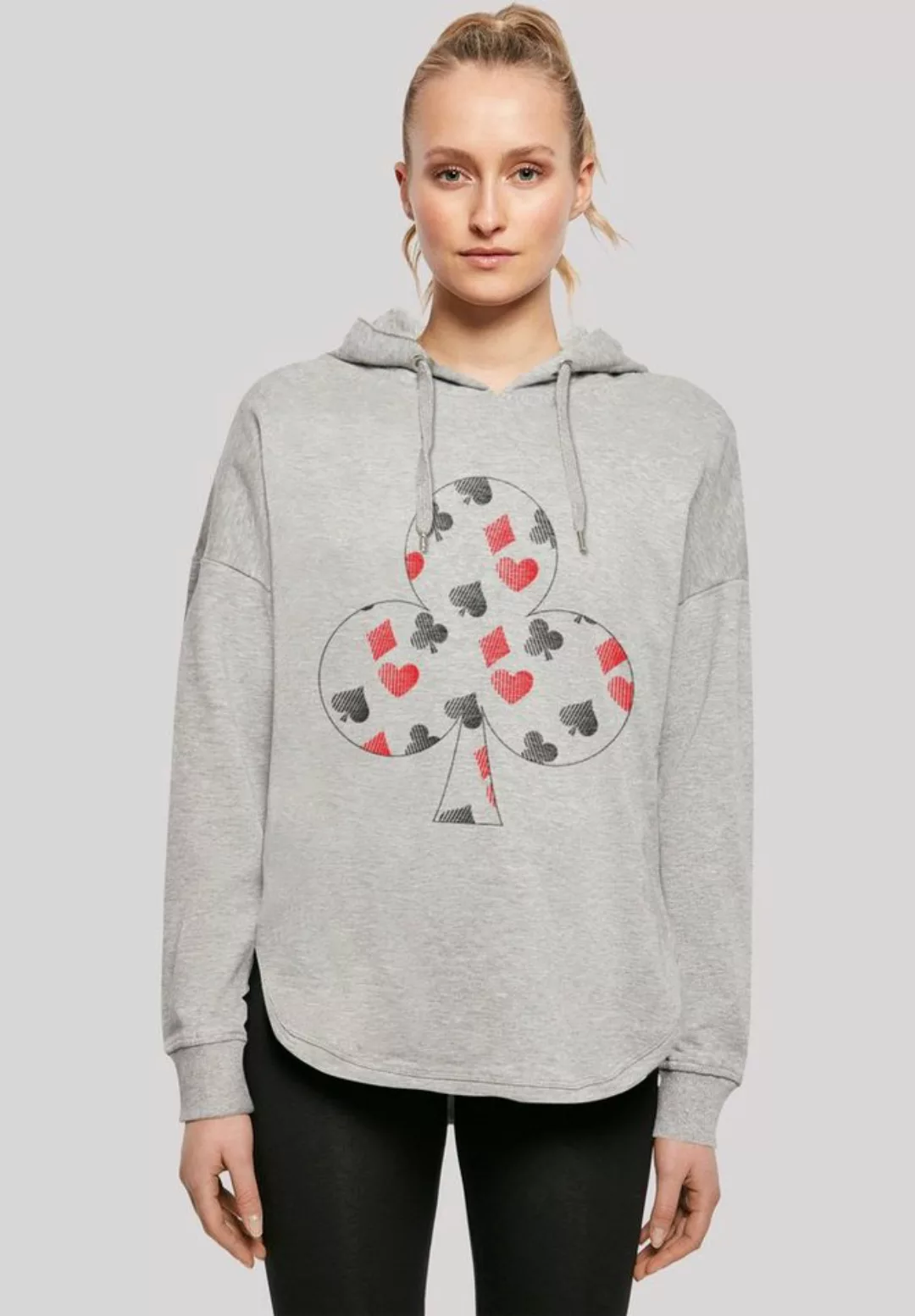 F4NT4STIC Kapuzenpullover "Kartenspiel Kreuz Herz Karo Pik Poker", Print günstig online kaufen