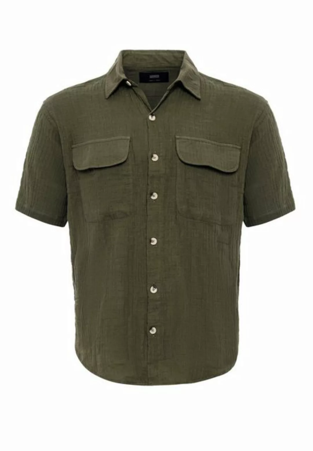 Antioch Blusenshirt Dodoma - Double Flap Pocket - Regular Fit - Short Sleev günstig online kaufen