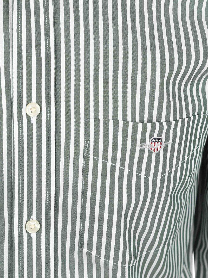 Gant Freizeithemd Stripe Grün - Größe 3XL günstig online kaufen