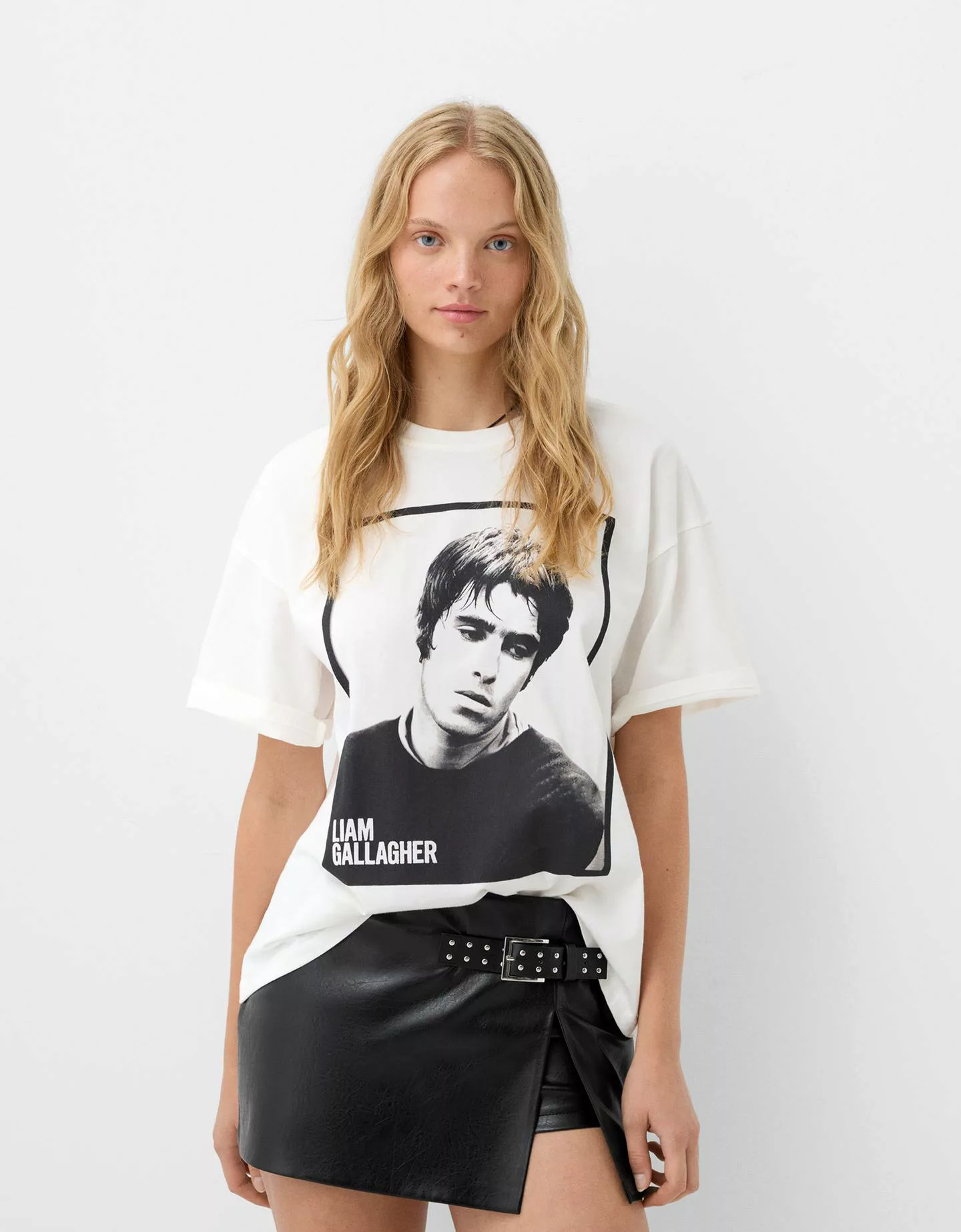 Bershka Minirock Aus Kunstleder Damen 10-12 Schwarz günstig online kaufen