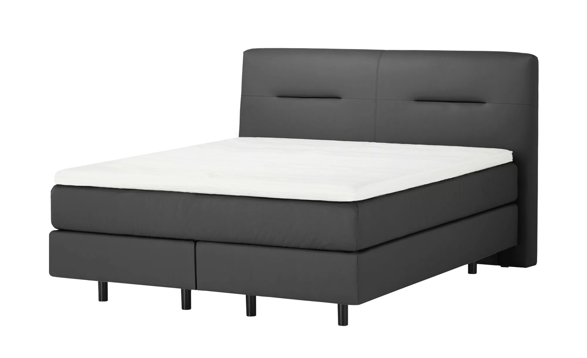 vanDoorn Boxspringbett  Earl ¦ grau ¦ Maße (cm): B: 216 H: 126 Betten > Kom günstig online kaufen