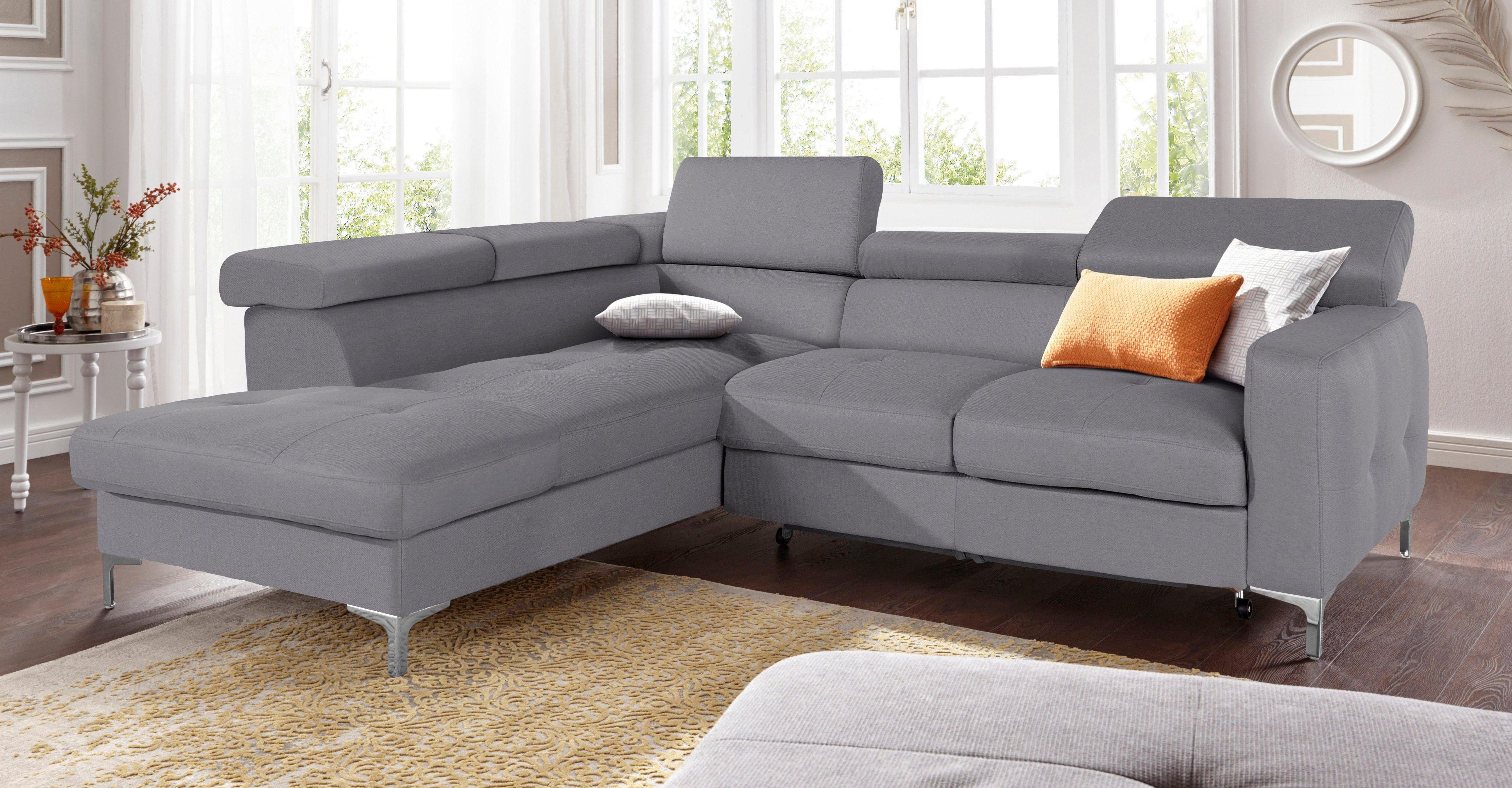 COTTA Ecksofa Sammy L-Form, mit Kopfteilverstellung, günstig online kaufen