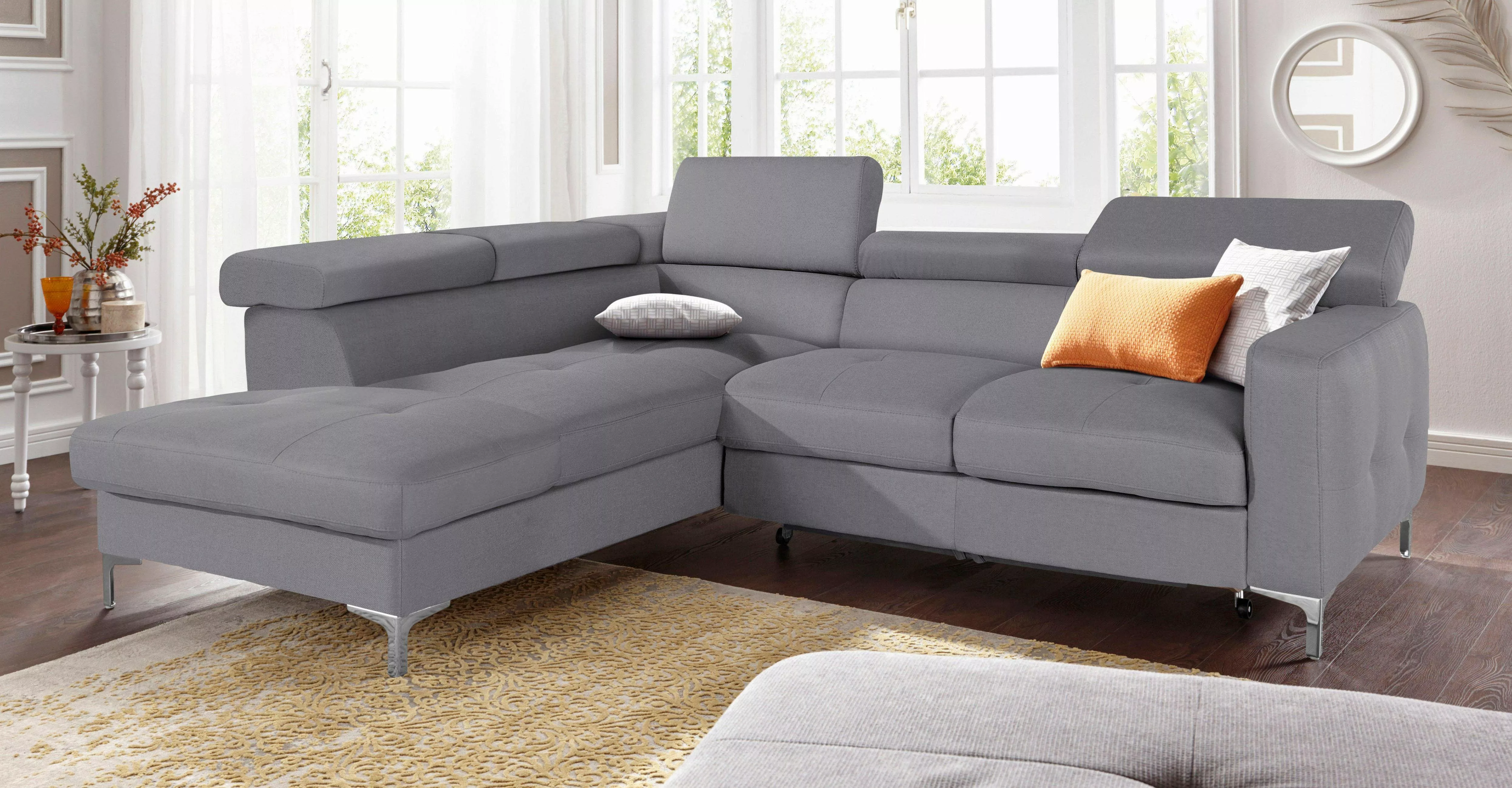 COTTA Ecksofa Sammy L-Form, mit Kopfteilverstellung, günstig online kaufen