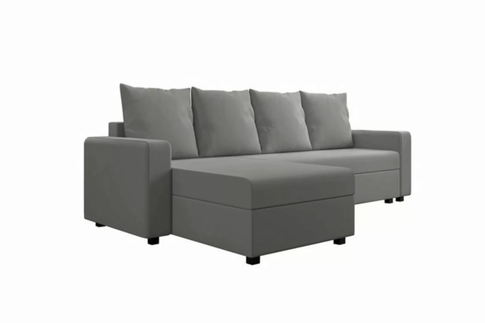 Ecksofa Amara, L-Form, Eckcouch, Sofa, Sitzkomfort, mit Bettfunktion, mit B günstig online kaufen