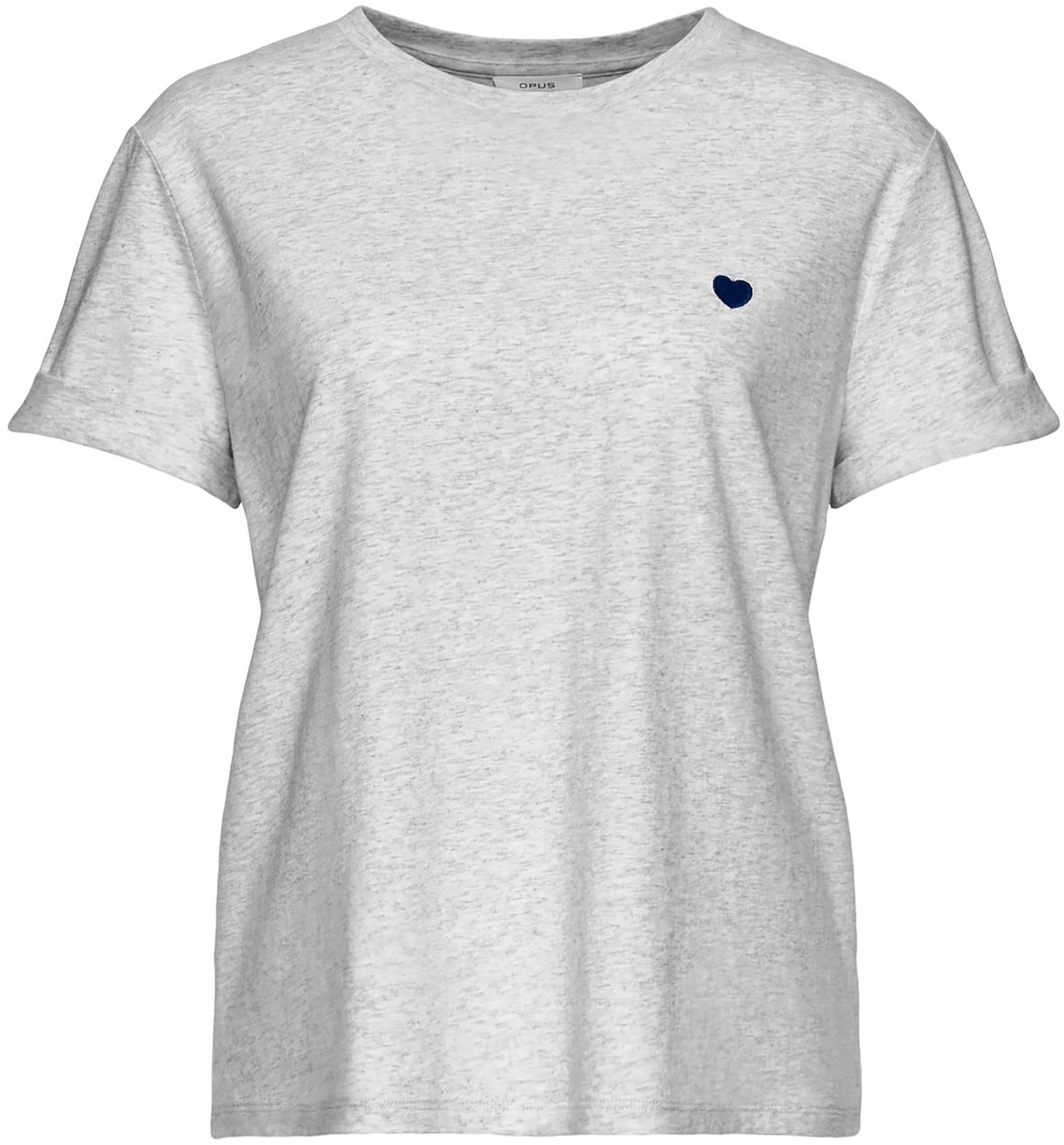 OPUS T-Shirt "Serz", mit kleiner Herz-Stickerei günstig online kaufen