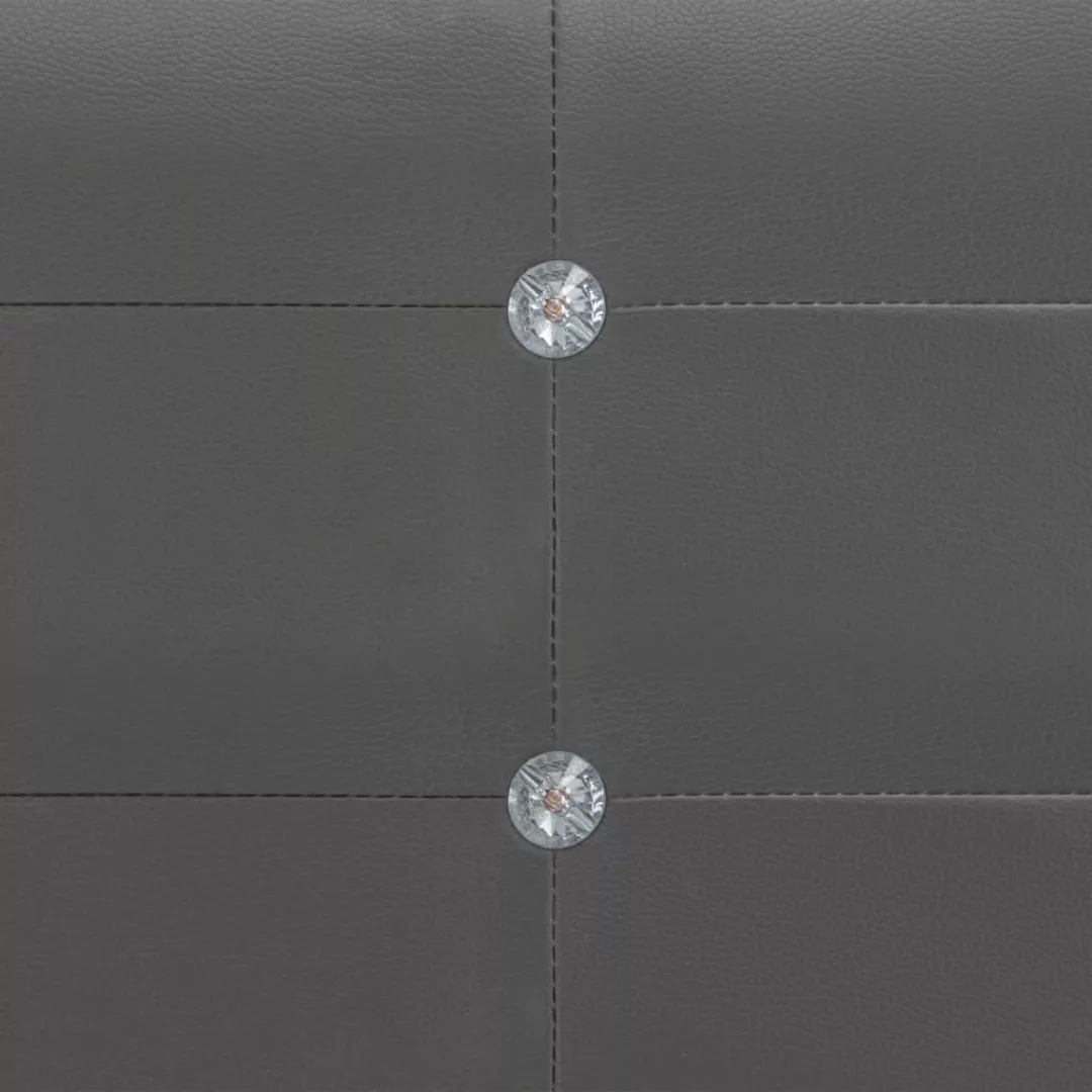 Bettgestell Grau Kunstleder 150x200 Cm günstig online kaufen