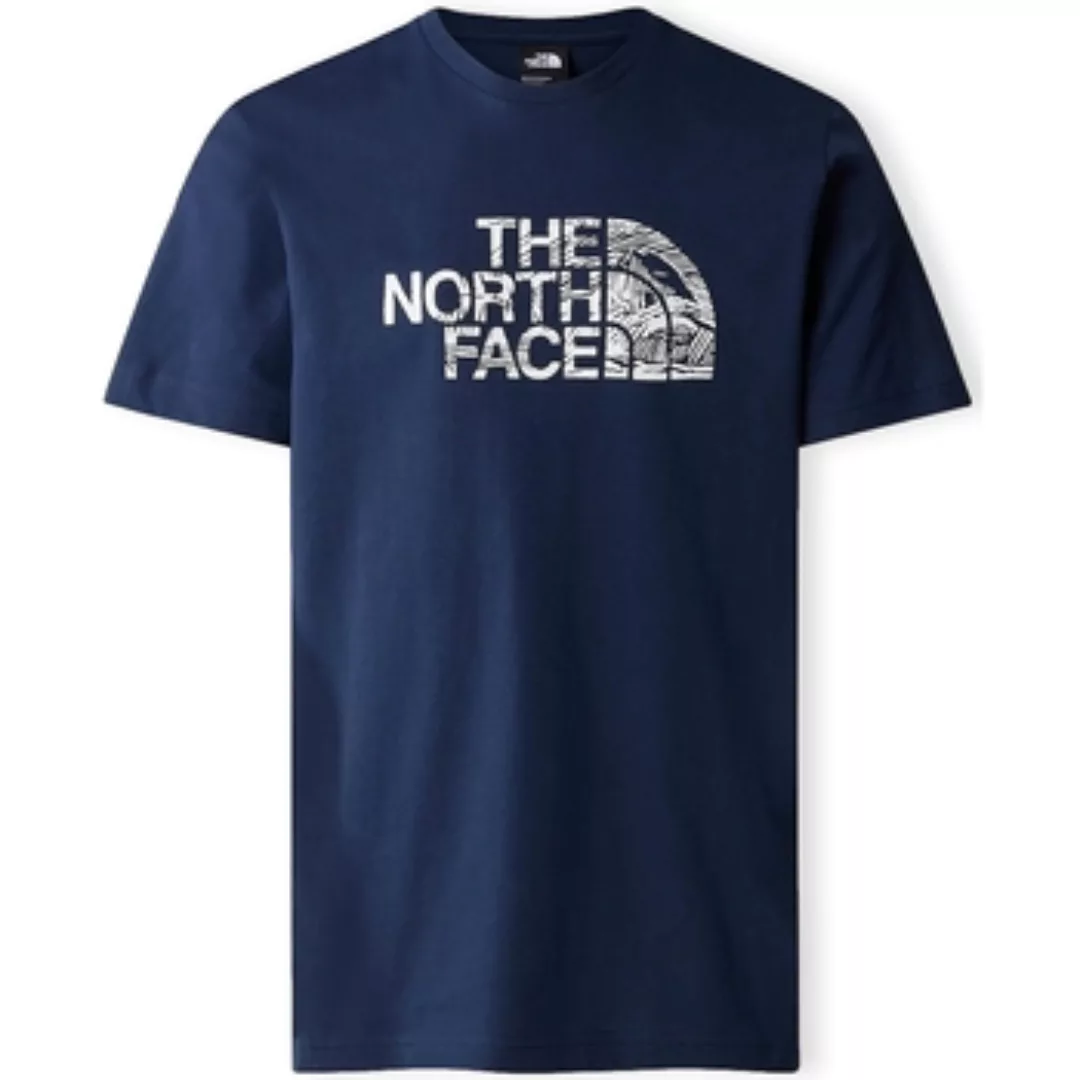 The North Face  T-Shirts & Poloshirts Woodcut Dome T-Shirt - Summit Navy günstig online kaufen