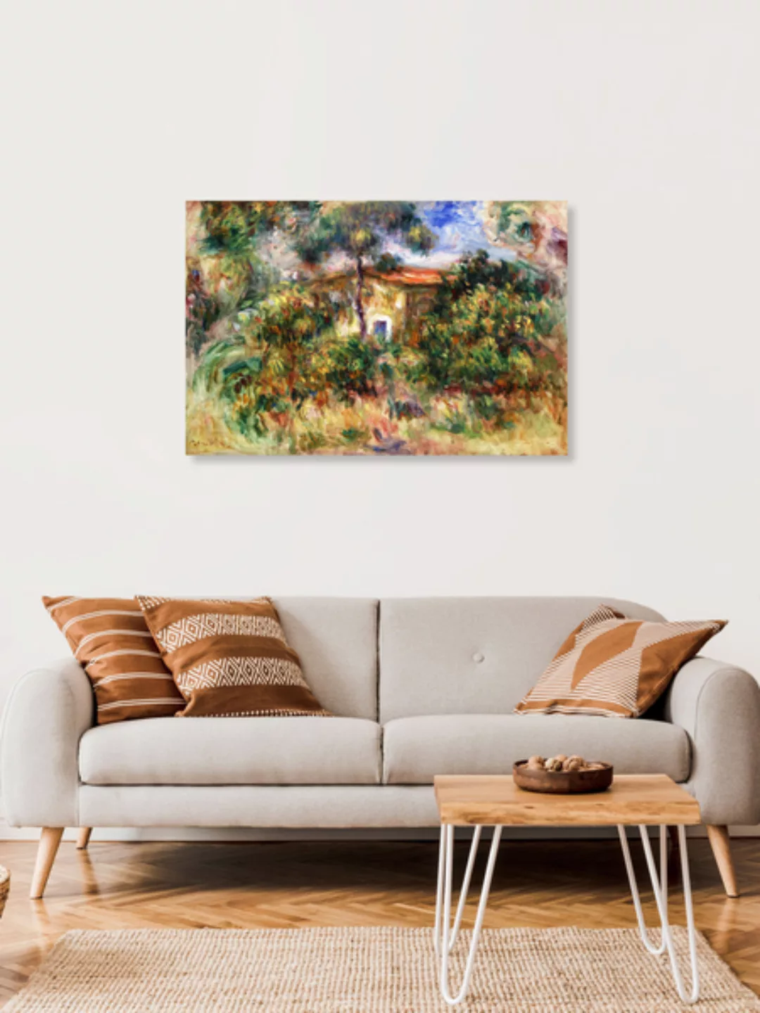 Poster / Leinwandbild - Pierre-auguste Renoir: Bauernhaus (La Ferme) günstig online kaufen