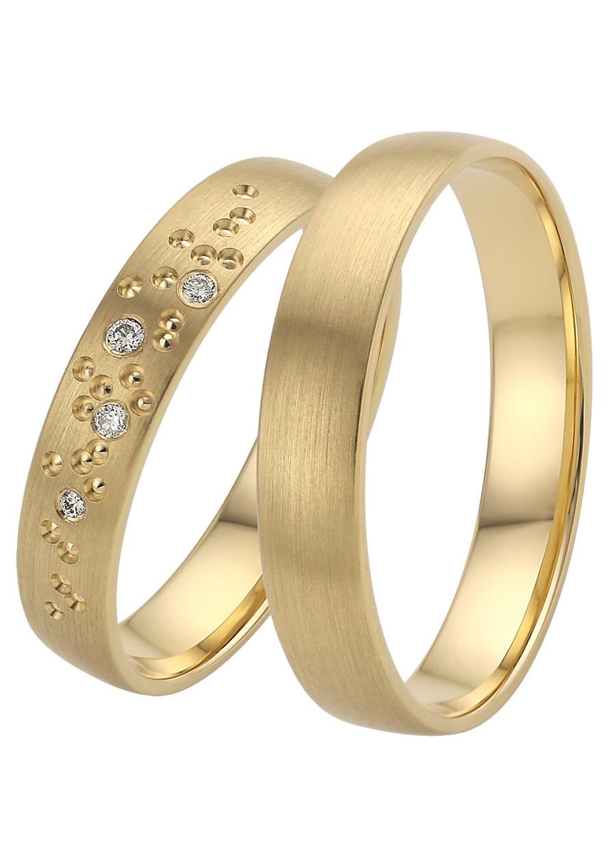 Firetti Trauring "Schmuck Geschenk Gold 375 Hochzeit Ehering "LIEBE" Sterne günstig online kaufen