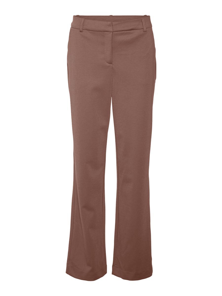 VERO MODA Straight Fit Jersey Hose Damen Braun günstig online kaufen