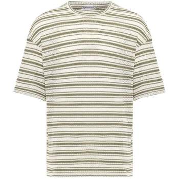 Dandalo  T-Shirts & Poloshirts Marc Oversize Crewneck Striped Short Sleeve günstig online kaufen