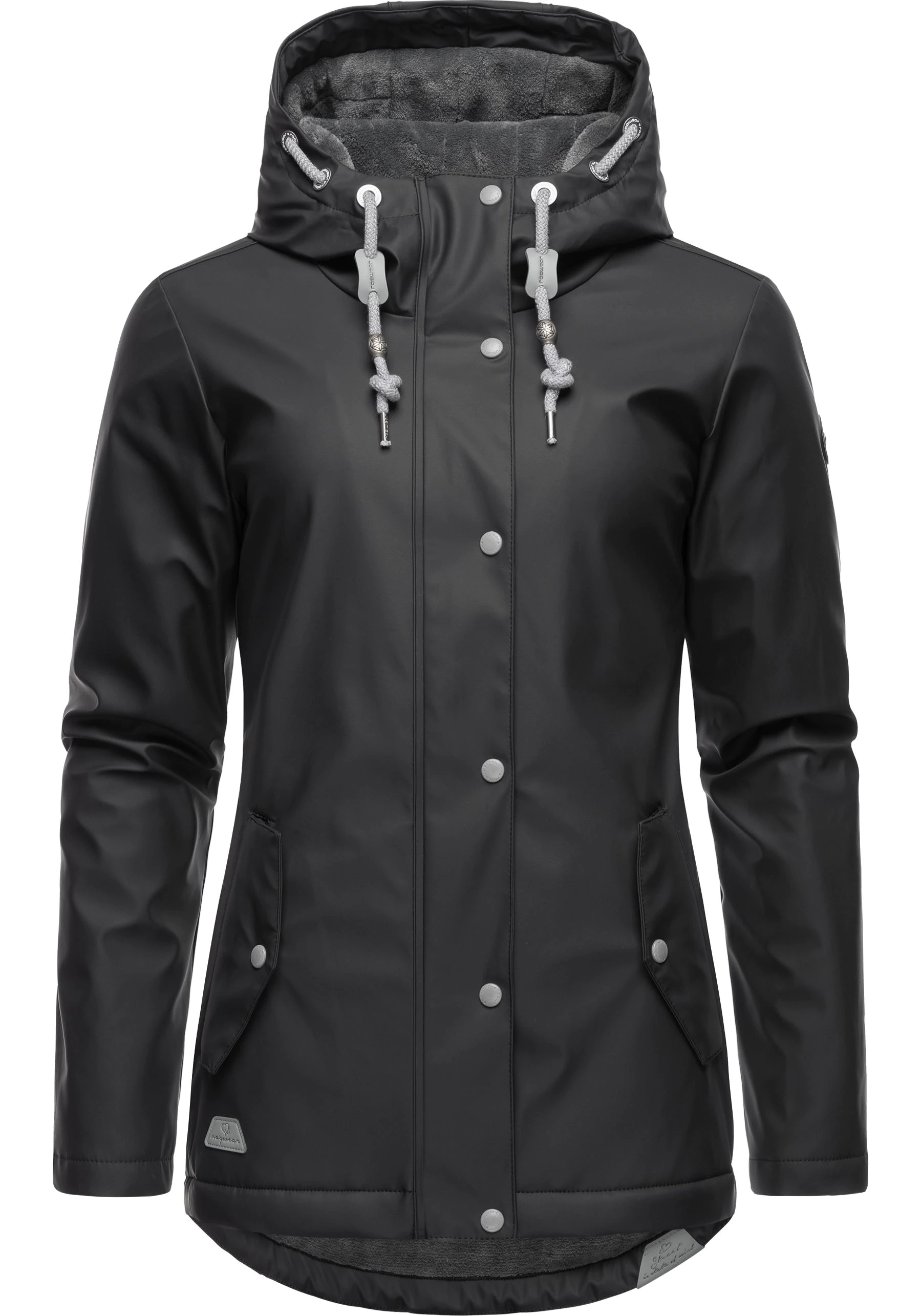 Ragwear Regenjacke "Marge", mit Kapuze, warm gefütterter Damen Winter Regen günstig online kaufen